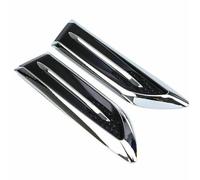 EQUSS Aérations de Capot Autocollants Universels Chromés pour Garde-Boue, 2 Pièces, pour Ventilation Latérale du Capot, Accessoires Extérieurs Automobiles