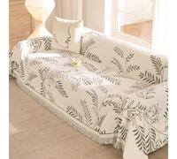 Eqvexd Jeté de Canapé en Chenille 1/2/3/4 Places Extra Large RéVersible AntidéRapant RéSistant Aux Rayures Housse Protection Contre Les Animaux Domestiques Chaise Lit Salon(A,180 x 260 cm)