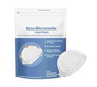 Eqvp Lot de 4 patchs de soulagement des genoux avec nano-micro-aiguilles pour soulager le cou et les épaules, technologie Nano Microneedle, adhésif ultra résistant, pour activité physique, repos
