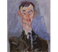 EQVRDCUW Peinture Classique Toile d'art Mural Impression sur Toile Abstrait Portrait d'Emile Lejeune par Chaïm Soutine Toile Peinture Affiche Murale pour la Décoration de Bureau 60x90cm