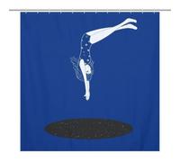 EQWKZRPYM Bath CurtainRideau Opaque pour Douche /Baignoire, Polyester Fall Into The Stars Imperméable avec Crochets Et Oeillets , Résistant À La Chaleur