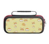 EQWKZRPYM Étui Accessoire Switch 2Tile Pattern-Dog-Corgi-Cake-Yellow-Cute avec Protection ÉcranOne Size
