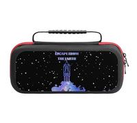 EQWKZRPYM Housse De Protection pour Nintendo Switch 2Escape from The Earth Space Shuttle Universe avec Rangement 20 JeuxOne Size