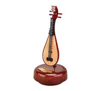 EQWQSIXD Boîte à musique classique rotative pour cadeau d'anniversaire, cadeau de Nouvel An, luth, 22 x 9,5 cm