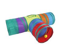 EQWQSIXD Tunnel à ramper pour chat - Jouet interactif d'escalade pour chaton et lapin