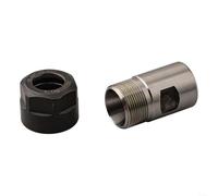 ER Kit d'adaptateur de filetage de mandrin de serrage pour conversion ER11 à ER32 avec machine de gravure rotor pour support de montage de moteur (ER11-ER16 avec écrou)