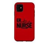 ER Nurse Club EKG Heartbeat Urgence Coque pour iPhone 11