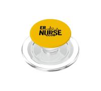 ER Nurse Club EKG Heartbeat Urgence PopSockets PopGrip pour MagSafe