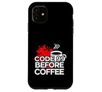 ER Nurse Code 99 Before Coffee Medical Humor Coque pour iPhone 11