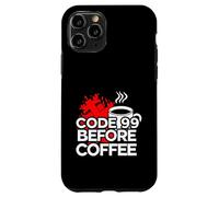 ER Nurse Code 99 Before Coffee Medical Humor Coque pour iPhone 11 Pro