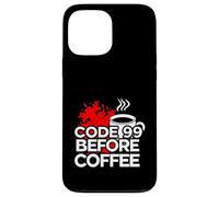 ER Nurse Code 99 Before Coffee Medical Humor Coque pour iPhone 13 Pro Max