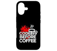 ER Nurse Code 99 Before Coffee Medical Humor Coque pour iPhone 17