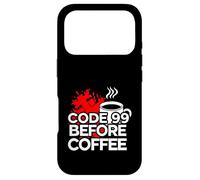 ER Nurse Code 99 Before Coffee Medical Humor Coque pour iPhone 17 Pro