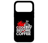 ER Nurse Code 99 Before Coffee Medical Humor Coque pour iPhone 17 Pro Max