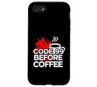 ER Nurse Code 99 Before Coffee Medical Humor Coque pour iPhone SE (2020) / 7/8