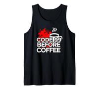 ER Nurse Code 99 Before Coffee Medical Humor Débardeur