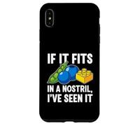 ER Nurse Humor If It Fits in A Nostril Coque pour iPhone XS Max