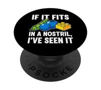 ER Nurse Humor If It Fits in A Nostril PopSockets PopGrip Adhésif