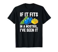 ER Nurse Humor If It Fits in A Nostril T-Shirt