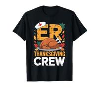 ER Thanksgiving Crew Service d'urgence infirmière Automne Femmes T-Shirt