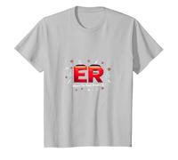 ER: Where The Real Drama is - Humour médical T-Shirt, Enfant, Argent, 2 Ans