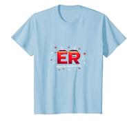 ER: Where The Real Drama is - Humour médical T-Shirt, Enfant, Bleu Céleste, 2 Ans