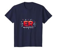 ER: Where The Real Drama is - Humour médical T-Shirt, Enfant, Bleu Marine, 2 Ans