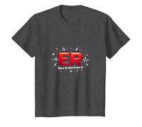 ER: Where The Real Drama is - Humour médical T-Shirt, Enfant, Chiné Foncé, 12 Ans