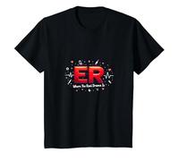 ER: Where The Real Drama is - Humour médical T-Shirt, Enfant, Noir, 4 Ans
