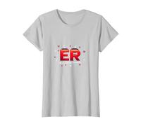 ER: Where The Real Drama is - Humour médical T-Shirt, Femme, Argent, S