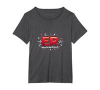 ER: Where The Real Drama is - Humour médical T-Shirt, Femme Grandes Tailles, Chiné Foncé, 4X