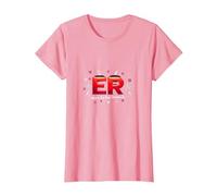 ER: Where The Real Drama is - Humour médical T-Shirt, Femme, Rose, XXL