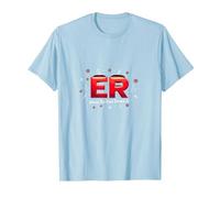 ER: Where The Real Drama is - Humour médical T-Shirt, Homme, Bleu Céleste, S