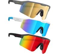 ER00 Eazyrun Lunettes de sport polarisées pour enfants pour âge 8-12 Baseball Softball Cyclisme Verres de protection UV pour garçon fille, Small