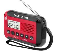 ER10VP Radio météo avec lampe de poche et alerte d'urgence - Radio AM/FM - Compact et facile à transporter