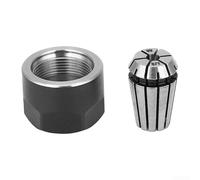 ER11 Ensemble de pinces de mandrin de fraisage pour machine CNC, support d'outils de tour en acier à ressort avec écrou de serrage, compatible avec les outils à tige de 3,175 mm/4 mm/5 mm/6 mm (3,175