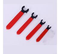 ER11/ER16/ER20/ER25 Jeu de clés à fourche type M pour mandrins à pince CNC - 4 pièces en acier 45# avec revêtement électrophorétique, poignée plastifiée