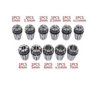 ER11 Spring chuck 1/1.5/2/2.5/3/3.175/4/5/6/6.35/7mm spring collet tool holder for CNC engraving machine&milling lathe chucks CZAOINCU