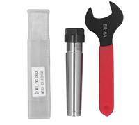ER16 Collet Chuck Holder MTB3 M12 | Manganese Steel Tool Holder with 1-10mm Clamping | Morse Taper for CNC Lathe/Milling Machine | Includes ER16A Wrench & Box