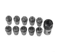 ER16 Lot de 10 colliers de serrage à ressort avec support de tige d'extension d'arbre moteur de 8 mm pour fraiseuses et machines de tour CNC