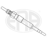 Bougie de préchauffage 886017 ERA pour VW AUDI SEAT SKODA CHRYSLER