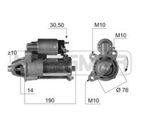 ERA Démarreur Starter 1,4 kW Pour Ford Tourneo Connect Transit 220374A