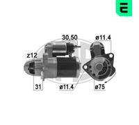 ERA Démarreur Starter 1.4kW 12V Pour Alfa Romeo Spider 159 Brera