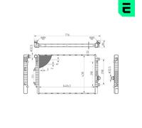 ERA Radiateur De Refroidissement Eau Pour VW Touran 2.0 TDI 16V