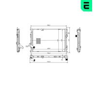 ERA 673551 Radiateur du moteur