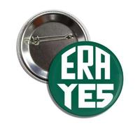 ERA YES - Equal Rights Amendment Vintage Replica Design Pinback Button Pinback, Aluminium, Aluminium