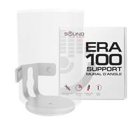 Sound bass ERA100 Support Mural d'angle - Profil Bas, Blanc, Simple (1 pièce), Complet avec Tout Le matériel de Montage Compatible avec Le Haut-Parleur Sonos Era 100