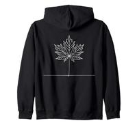 Érable Amour Line Art Botaniste Sweat à Capuche