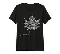 Erable Linéaire Naturaliste T-Shirt Haut de Gamme