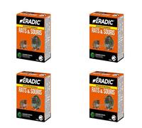 ERADIC Canadien Grains - Anti Rats & Souris - Efficacité Maximale - Lieux Secs - 4x6 Sachets - 4x150g - Prêt Ã l'emploi